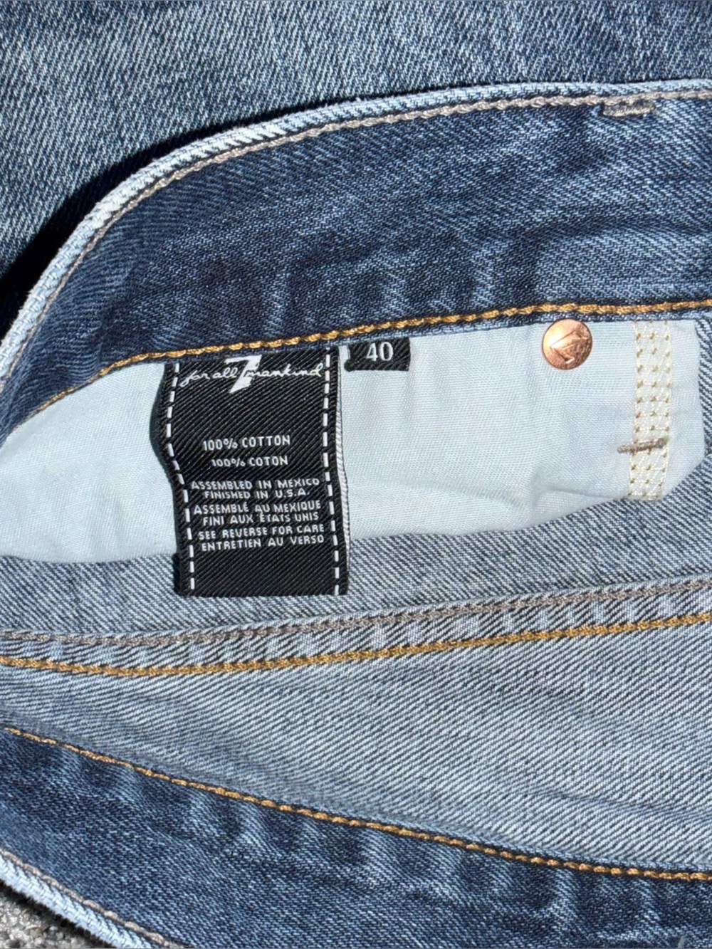 7 For All Mankind Men’s Slimmy Jean - Picture 6 of 9